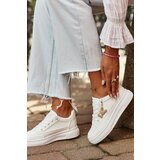 VINCEZA Sneakers Women's Sports Shoes On Platform With Decoration White 13613 | shoptok.hr