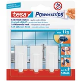 3 Samolepilna kljukica tesa Powerstrips (Classic, velikost: S, bela, 3 kosi)