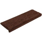  Stopniščne preproge 20 kosov 65x21x4 cm rjave pravokotne robove | Shoptok.si