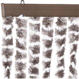  Zastor protiv muha Smeđesiva i bijeli 100 x 200 cm od šenila | shoptok.hr