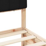  Krevetni okvir s tapiciranim uzglavljem Crna 160 x 200 cm | shoptok.hr