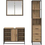  Set namještaja za kupaonicu 3 pcs hrast artisan 80 x 33 x 60 cm | shoptok.hr