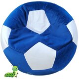 Gusenica lazy bag lopta plavo-bela - mogućnost personalizacije - bez veza, obim 230cm - do 5 godina