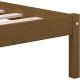  Posteljni okvir medeno rjav iz borovine 200x200 cm, (20643635) | Shoptok.si