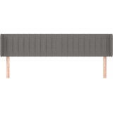  Vzglavje z ušesi temno sivo 183x16x78/88 cm blago, (20793989) | Shoptok.si