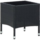 vidaXL Vrtni stol crni 40 x 40 x 45 cm od poliratana Cijene