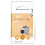 Nedis ccgb89015me cat6a / cat7, shielded, rj45 female, straight, metal 1kom Cene