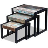  Komplet mizic 3 kosi trden predelan les, (20625789) | Shoptok.si