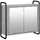  Set ormarića za kupaonicu 4 kom. Siva Sonoma 40 x 36 x 200 5 cm - Siva Sonoma Ormar ispod sudopera (3 vrata) + viseći ormar + ku | shoptok.hr
