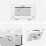  Prozor za podrum RISOR 60 x 40 cm PVC i staklo Bijela | shoptok.hr
