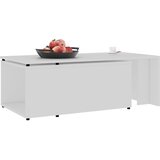  Stolić za kavu bijeli 150 x 50 x 35 cm od konstruiranog drva | shoptok.hr