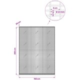  Gabion s žicom debljine 3,5 mm i mrežom 5x2,5 cm 150x20x200 cm | shoptok.hr