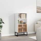  Visoka komoda bijela 60 x 35 x 125 cm od konstruiranog drva | shoptok.hr