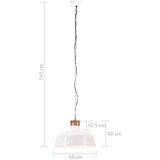  Industrijska viseća svjetiljka 58 cm bijela E27 | shoptok.hr