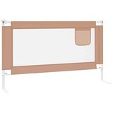  Sigurnosna ograda za dječji krevet smeđe-siva 140x25 cm tkanina | shoptok.hr