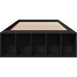  Okvir za krevet crni 90 x 190 cm od konstruiranog drva | shoptok.hr