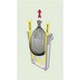 Rubbermaid Zbiralnik surovin SLIM JIM®, prostornina 60 l, reža za vnos, sive barve | Shoptok.si