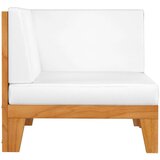  Modularna kutna sofa i krem bijeli jastuci od bagremovog drva | shoptok.hr