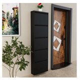Hanah home Ormar za cipele 5 Piece Metal Black | ePonuda.com