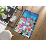 wash+dry PREDPRAŽNIK Colourful Houses 75/120 cm potiskano večbarvno | Shoptok.si