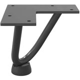 vidaXL Noge s ukosnicama za stolić za kavu 4 kom. antracit 10 cm puni čelik | shoptok.hr