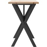  Blagovaonski stol X-oblika 100x50x75 5 cm od borovine i željeza | shoptok.hr