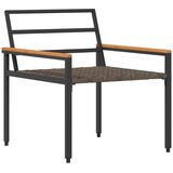  Set vanjskog namještaja 4 pcs Tamnosiva poliratan | shoptok.hr