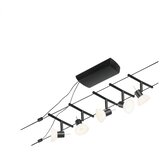 PAULMANN 94450 - Komplet 5x GU5,3/10W kompletan kabelski sistem SHEELA 230V crna | Eponuda.com