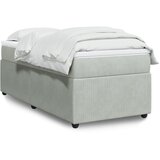 Maison Chic Box spring postelja - Vzmetna postelja z vzmetnico svetlo siva 100x200 cm žamet SL16800, (21895055) | Shoptok.si