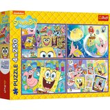 Trefl Svet Spužve Boba 4x250 kosov puzzle - | Shoptok.si