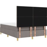 vidaXL krevet s podnicom s madracem i klupom taupe 140x190 cm tkanina | shoptok.hr