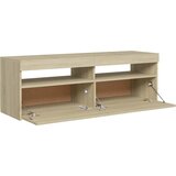 TV ormarić s LED svjetlima boja hrasta sonome 120x35x40 cm | shoptok.hr