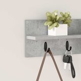  Vješalica za kapute na zidu Betonski sivi 60 x 10,5 x 18 cm | Shoptok.si