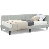  Kutni okvir kreveta s madracem Svjetlosiva 90 x 190 cm Baršun | shoptok.hr