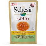 Schesir Cat Soup 24 x 85 g - Divja tuna & buča Cene