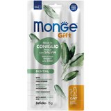 Monge gift dental cat rabbit - dental soft stick poslastica za mačke sa zečetinom i žalfijom (15g) Cene