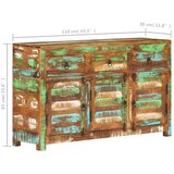  Komoda od masivnog obnovljenog drva 110 x 30 x 65 cm | shoptok.hr