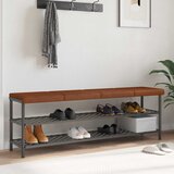  Jastučić za klupu 4 kom. Umjetna koža Smeđa Dubina 35 cm | shoptok.hr