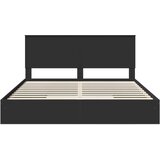 Krevet s od storage Crna 200 x 200 cm Konstruirano drvo | Eponuda.com