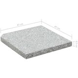 Postolje za suncobran granitno 25 kg četvrtasto sivo | shoptok.hr