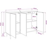  Kreveta MAINZ Sonoma 102 x 33 x 75 cm Konstruirano drvo | shoptok.hr