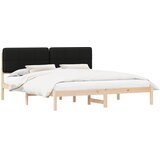  Krevetni okvir s tapiciranim uzglavljem Crna 200 x 200 cm | shoptok.hr