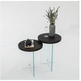 Hanah home set stolova serenity 2 anthracite transparent | ePonuda.com