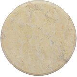 Stolna ploča krem Ø 40 x 2,5 cm mramorna | shoptok.hr
