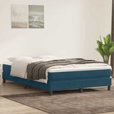 Box Spring krevet bez madracem tamnoplavi 140x220 cm baršun | Eponuda.ba