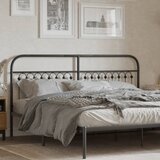 vidaXL Metalno uzglavlje crno 180 cm | shoptok.hr