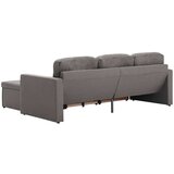 vidaXL Trosed modularni kavč z ležiščem taupe iz blaga, (20925479) | Shoptok.si
