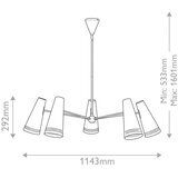 Elstead Lighting LESTENEC Alora 114,3/29,2 cm 60 W E14 | Shoptok.si