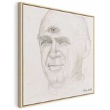  Slika - Frida Kahlo – Portrait of Nacho Aguirre 80x80 U prirodnom drvenom okviru | shoptok.hr