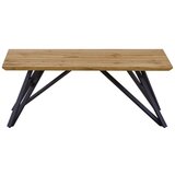 Modern Living klubska miza turin, videz hrasta, črna | Shoptok.si